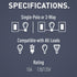 Pass & Seymour RCD33LACC6 15 2-in-1 3-Way (1 Count) Legrand radiant Amp Combination Decorator Rocker Light Switch, Two