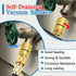 Fine Thread Vacuum Breaker - PK1390 1-1/16" Female No Lead Brass - Self-Draining Hose Bib Vacuum Breaker