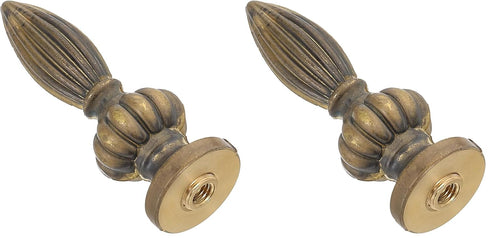 PATIKIL 23.5 x 73mm Lamp Finials Caps Knob, 1 Set Solid Brass Lamp