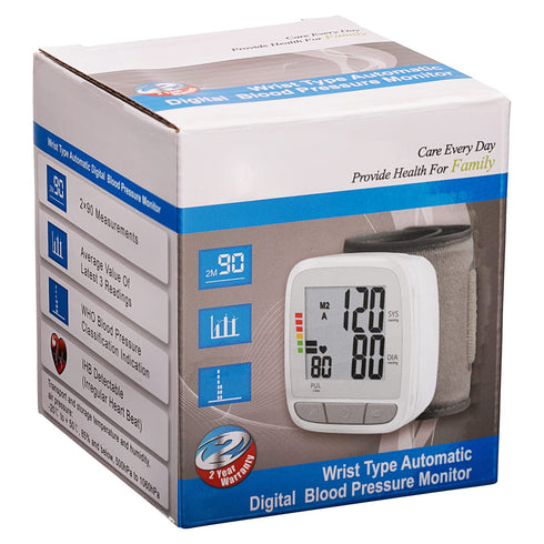 NOVAMEDIC 90x2 Digital Blood Pressure Monitor, Accurate BP Machine with Adjustable Wrist Cuff & Large LCD Display