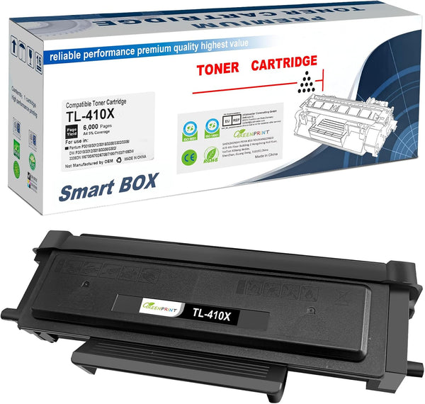 TL-410X Compatible Toner Cartridge Black - High Capacity for Printer P3012DW, P3300DW, P3302DW, M6702DW, M6800FDW,