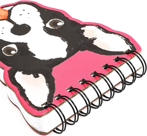 Paper Junkie Dog Lover's Hardcover Notebook Set, 3 Die Cut Spiral Notepads (5.5 x 4.5 Inches, 3 Pack)