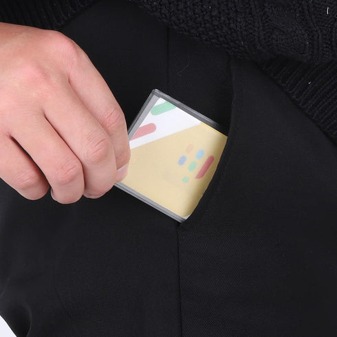 Xthrotsenk 40 Pack Credit Card Protector Social Security Card Sleeves Protector Medicare Sleeve Waterproof Clear Cards