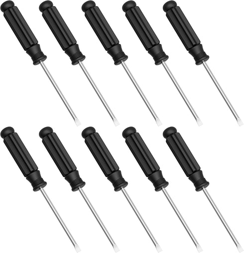 10PCS Mini Slotted Screwdriver, 3mm Flat Head for Watch Eyeglasses Electronics Toy
