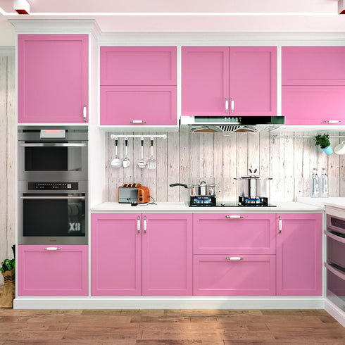 Pink Contact Paper for Countertops, Waterproof Peel and Stick Wallpaper for Kitchen, Bedroom, Drawer Liner 15.75 x 80
