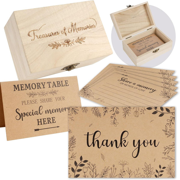 Share A Memory Card for Celebration of Life Decorations- 50 Pcs Memory