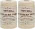 Tenn Well Kitchen Cooking Twine, 2 Rolls x 656 Feet, Food Safe Cotton Bakers String for DIY Crafts