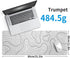 White Big Mousepad for Gaming, Large Topographic Map Washable Desk Pad, Office Supplies and Decor, 31.5''x11.8''
