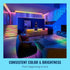 16.4 WiZ Connected ft LED Light Strip For Your Smart Home, Flowing Multicolor LED Lights, Color-Changing RGBIC