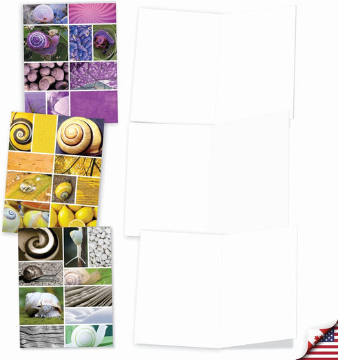 The Best Card Company - 10 Assorted Blank Note Cards Bulk Box Set (4 x 5.12 Inch) with Envelopes
