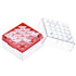 uxcell Centrifuge Tube Freezer Storage Box, 25 Places Waterproof Polypropylene Holder Rack for 1.8/2ml Microcentrifuge