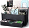 KINGFOM Desk Organizer with Drawer, Multifunction Pencil Holder for Desk, 5 Compartments Desk Organizer and Accessories