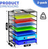 Simple Trending 2 Pack 8-Tier Letter Tray Paper - Mesh Desk File Organizer for Office School Desktop, Black