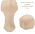 GETKIVA 1: Set 4 12 6 cm 15 6 cm 2: 4pcs (12 6cm) Option Hand Carved Rubber Wood Furniture Legs of for Sofa Coffee