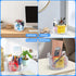 Pencil Holder for Desk - 360-Degree Rotating Pen Marker Crayon Organizer, Spinning Acrylic Storage, 5 Slots Large