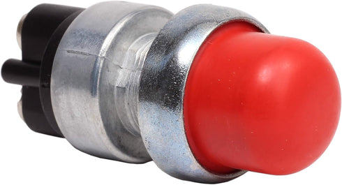 Fastronix Heavy Duty Push Button Momentary Start Switch with Red Neoprene Cap