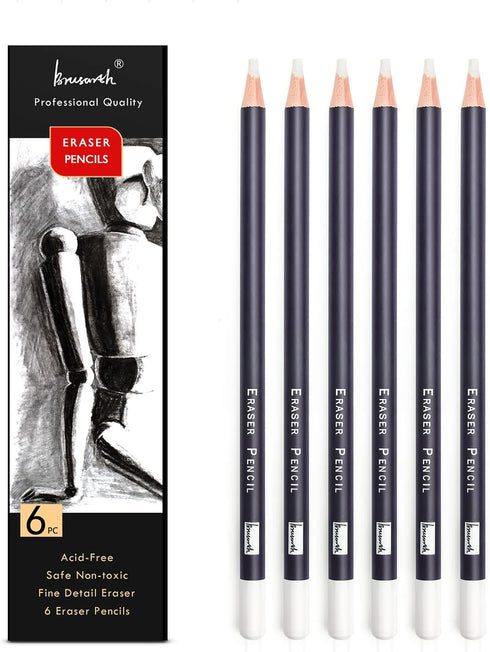 Eraser Pencils Set, Professional 3pc for Sketching, Colored Pencils, Charcoal Drawings, Fine Detail Eraser