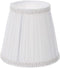 ARTIBETTER Cloth Clip-on Bubble Lamp Shade 5.12 Inch Pleated Fabric Cover for