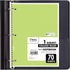 Mead Spiral Notebooks, 6 Pack, 1-Subject, College Ruled Paper, 8" x 10-1/2", 70 Sheets, Assorted Pastel Colors