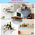 Gearmatte 10" 440 Lb Pack 2 (16") Heavy Duty Shelf Bracket, Stainless Steel L Bracket Shaped Solid Shelf Support Corner