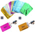JUMISEE (60 Pack) Holographic RFID Blocking Sleeves, Anti-Theft Wallet Protect Case