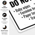 Sigo Signs 10x14 Inches, .040 Please Do Not Flush Baby Wipes Cleaning Wipes Sign, Rust Free Aluminum, Fade Resistant
