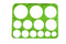 Westcott T-826 Jumbo Circles Template, Plastic Shape Template Tool, 8.75 by 11.5 in