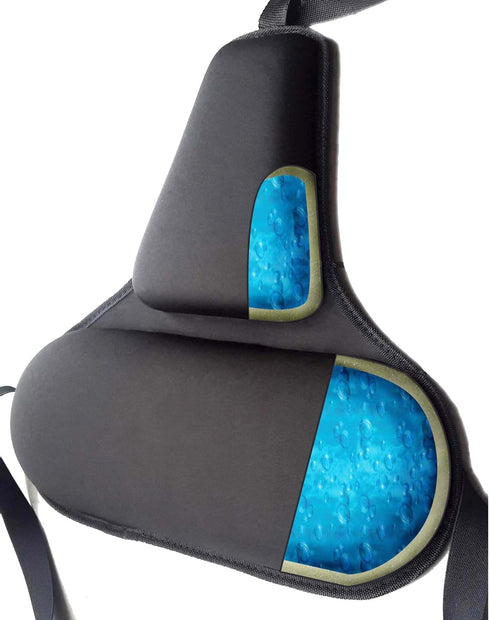 Tektrum Orthopedic Firm Gel Foam Back Support Lumbar Cushion for Home/Office Chair,