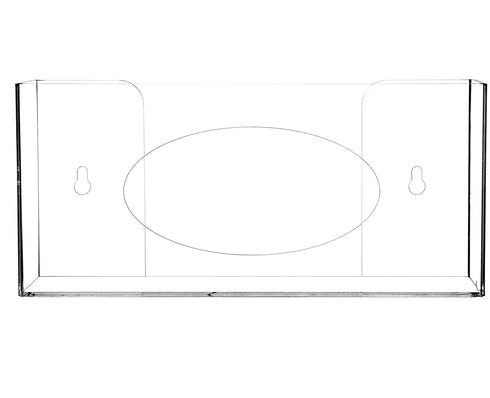 Cq acrylic Clear Wall Floating Glove Rack and Glove Box Dispenser Holder 10"x6.25"x4" Pack of 1