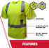 Radians St11 Unisex Adult Short Sleeve Industrial Safety Shirt, Safety Orange, 5X US
