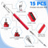 Maitys 30 6 1 Pcs Multi Tool Pens for Father's Day in Screwdriver Multi Function Pens with Level Gauge Stylus Phone