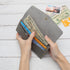 NatSumeBasics Cash Envelope Wallet, Grey Budget Money Dollar Bill Receipt Coupon Holder for Women and Men