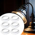 Baoblaze 6 E26 E27 Pieces Light Base Shade s Lamp Shade s Replacement Retainer for Pendant Lights Table Lamp, White PP