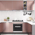 Countertops 15.7"118" Rose Gold Stainless Steel Contact Paper Pink Peel and Stick Wallpaper Waterproof Brushed Metal