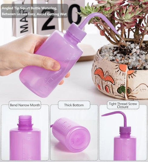 Tattoo Wash Bottle, Melphoe 2Pcs 250ml Water Squirt Bottle for Medical Lab, Tattoo Supplies, Irrigation