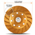 KSEIBI 644052 Super Turbo Diamond Cup Wheel, 4-1/2 Inch (115 mm)