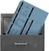Blue Real Estate Folders, 25 Preprinted Property Listing Folders, 9 5/8" x 11 3/4" Seller Buyer Checklist