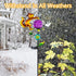 2 Pack Solar Pathway Lights Outdoor, Squirrel Solar Garden Lights, Waterproof Colorful Global Landscape Lighting
