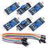 WWZMDiB 6 Pcs 5MM LDR Light Sensor 5516 Photoresistor LM393 3 Pin