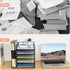 Desk Organizers and Accessories - 5-Tier Paper Letter Tray Organizer with File Holder for Office Supplies