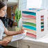 Juexica 8 Tier Scrapbook Paper Organizer, 12 x 12 Stackable Paper Trays for Home Office Decorations