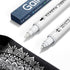 Gain-Art White Fabric Marker for Dark Clothes, Wash-Resistant, No Bleed, Quick Dry