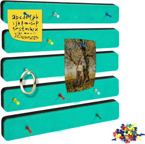 Bulletin Board Cork Boards for Walls, Office Pin Board (Green)