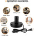 Industrial Mini Table Lamp Base - E26 E27 Without Shade, Short Desk Lamp Exposed Bulb Base, Simple Metal with 5.8ft Cord