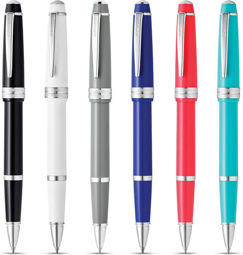 Cross Bailey Light Rollerball Pen - Medium Point, Black Ink, Polished Teal, Gift Box Included