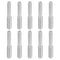 PATIKIL M4x15mm to M5x15mm Double End Threaded Stud Screw Bolt, 10 Pack Stainless Steel Rod Bolts for Furniture