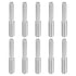PATIKIL M4x15mm to M5x15mm Double End Threaded Stud Screw Bolt, 10 Pack Stainless Steel Rod Bolts for Furniture