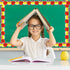 FYSUIMU Back to School Bulletin Board Border Cartoon Pencil Apples Die Cut Trim Border Roll for Classroom Chalkboard