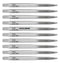 Accusize Industrial Tools 10 Pc 2 Flute H.S.S. Spiral Point Taps, 6-32Nc, A.N.S.I. Standard, Ground, Spt-6-32x10