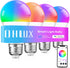 OHLUX Smart WiFi & Bluetooth Alexa Light Bulbs, 10W (100W Equivalent) Color